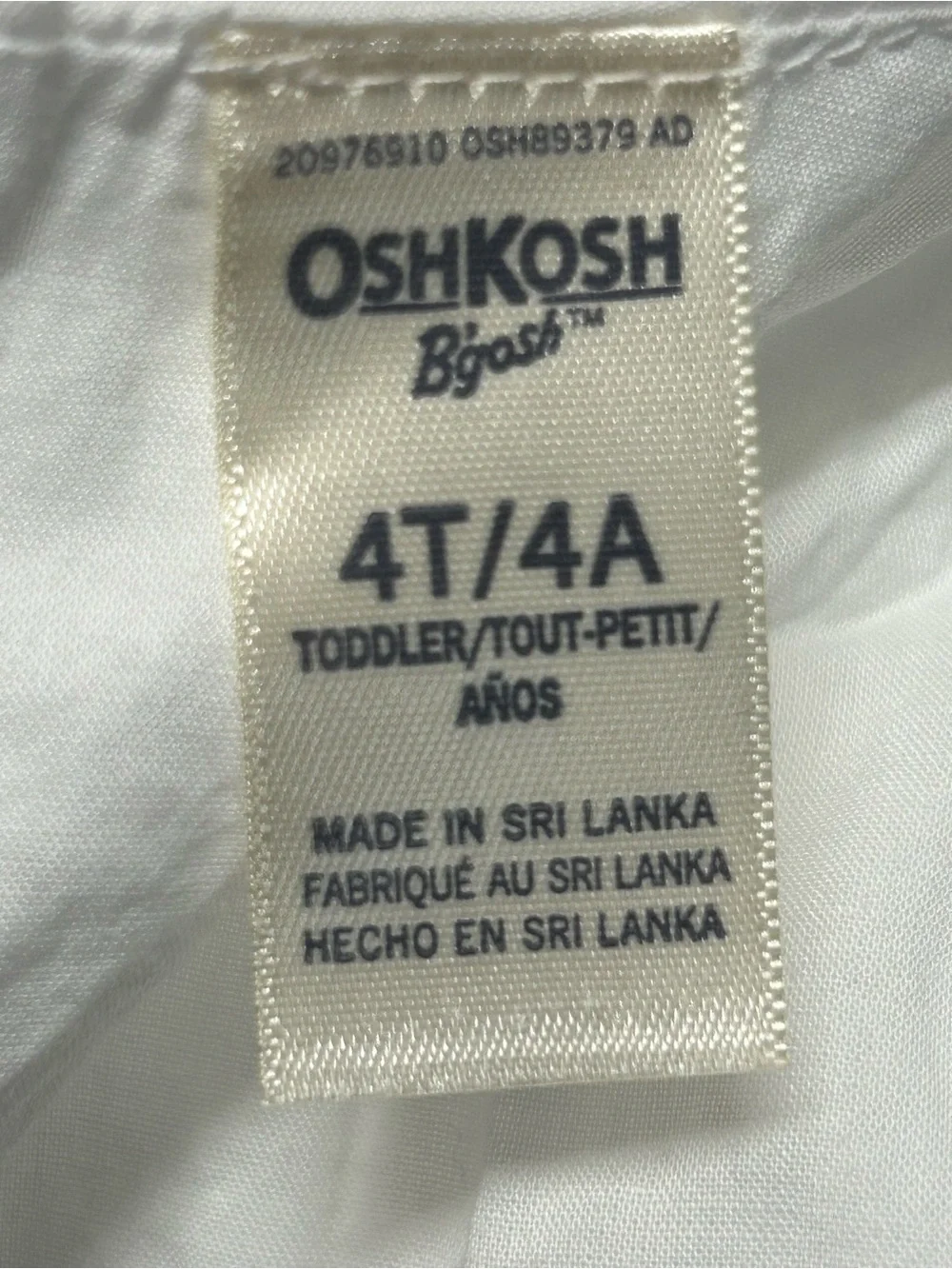 OshKosh B'gosh White Ruffled Sundress